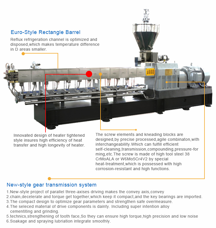 Wood Plastic Pellet Extruder Granulator Machine