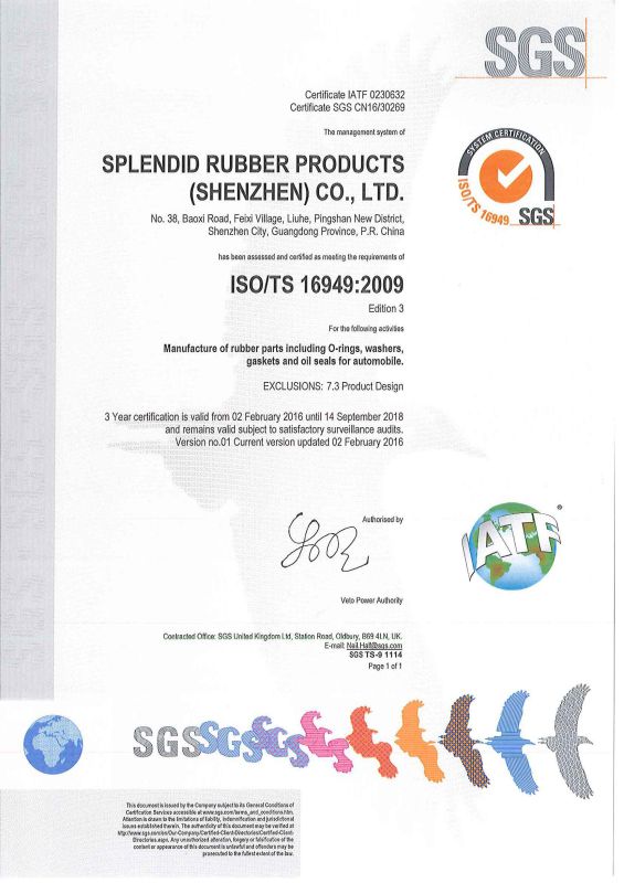 FDA Silicone Rubber Seal Rubber Parts Rubber Oring
