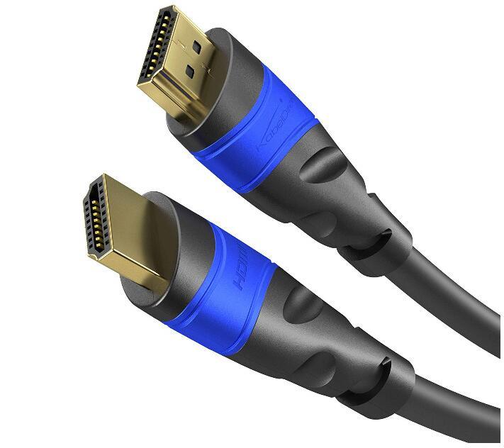 Cable HDMI 4K de alta velocidad ultradelgado de 6 pies y 18 gbps con Ethernet