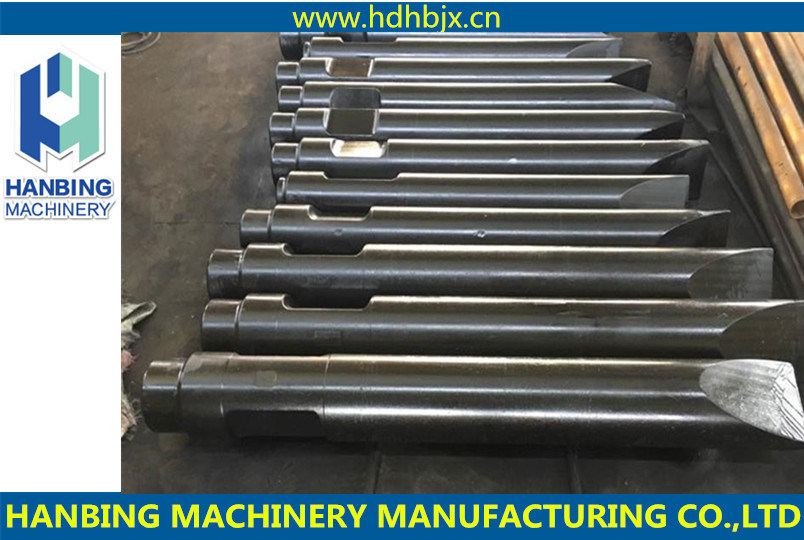 Berkualiti Tinggi Rendah China Pengilang Hydraulic Hammer Rock Breaker Blunt Chisels