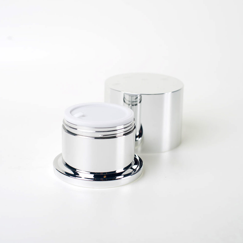 New Design Cylinder Acrylic Cream Jars (EF-J43)