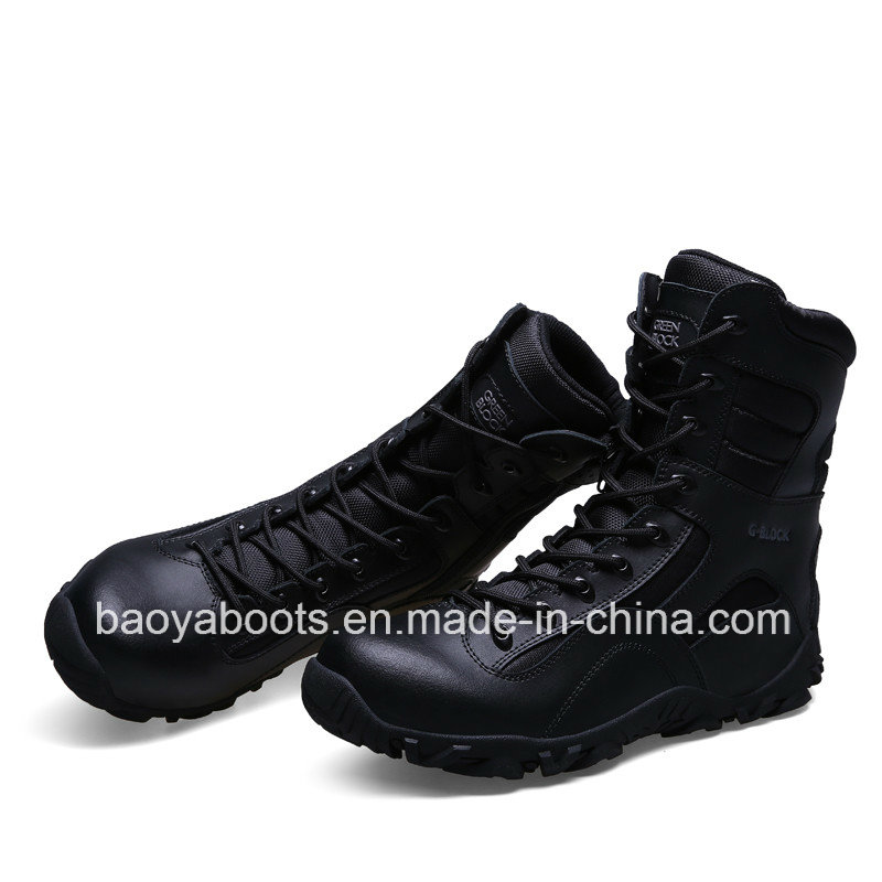 New Design Genuine Leather Military Combat Boots Police Tactical Boots (31004)