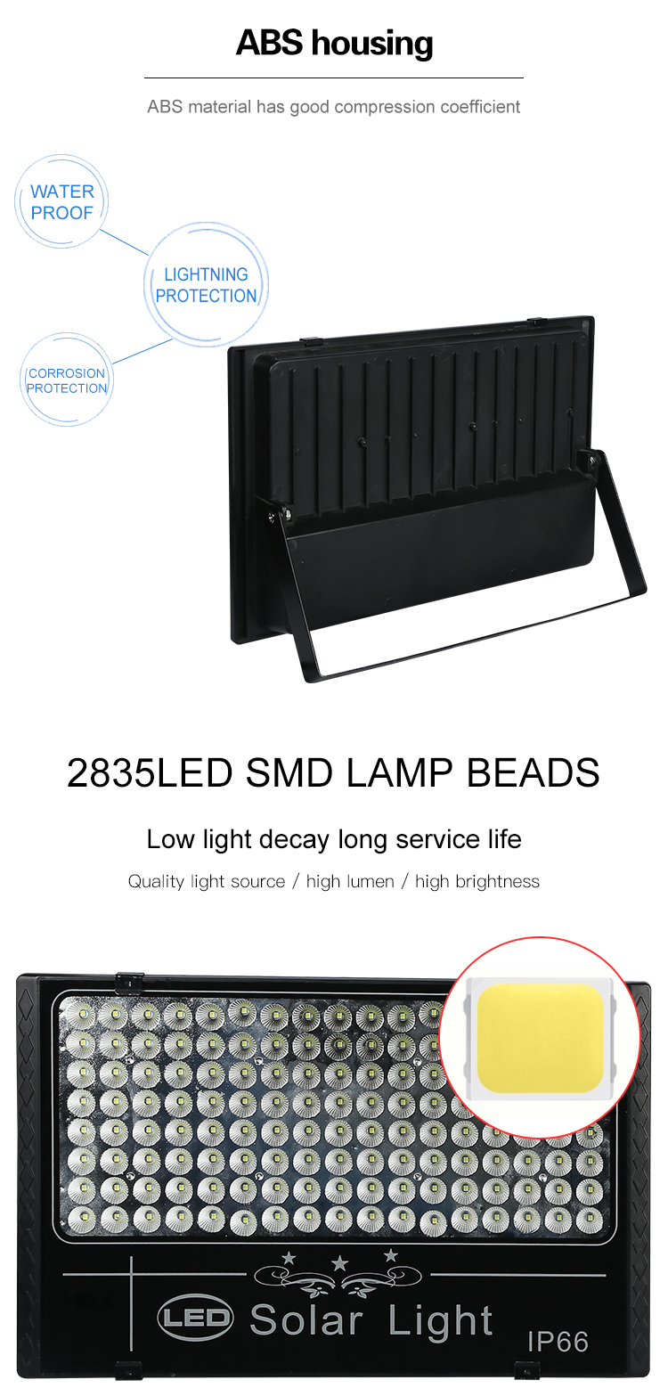 Remote Control Led Solar Flood Light