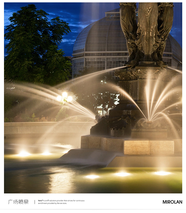 fountain led underwater light