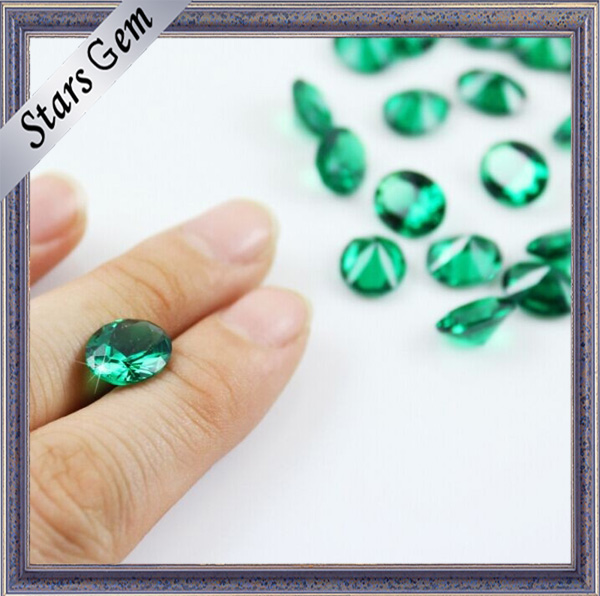 Synthetic Green Emerald Loose Nano Spinel Stone