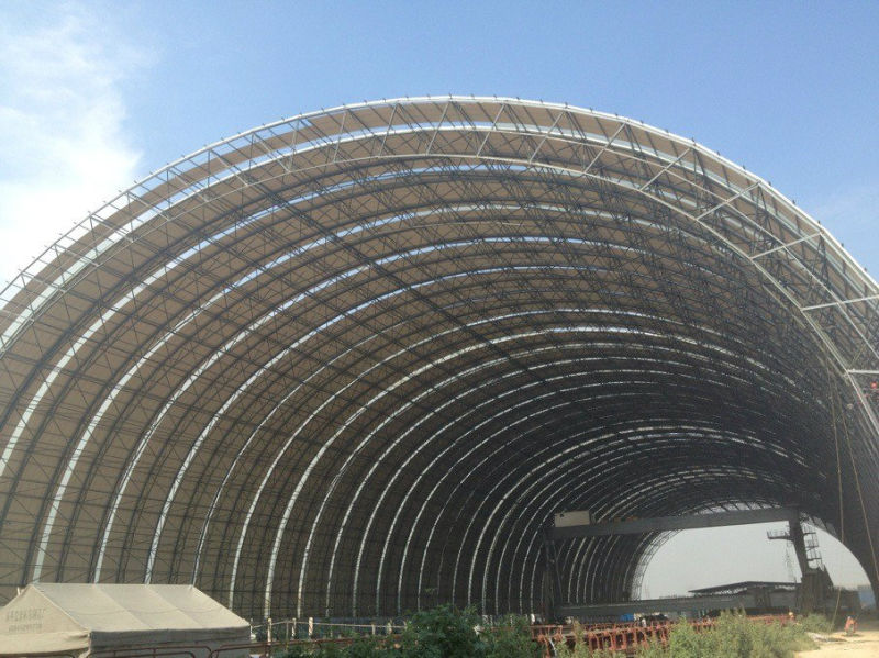 Arch Steel Space Frame Roofing Aircraft Hangar Shed