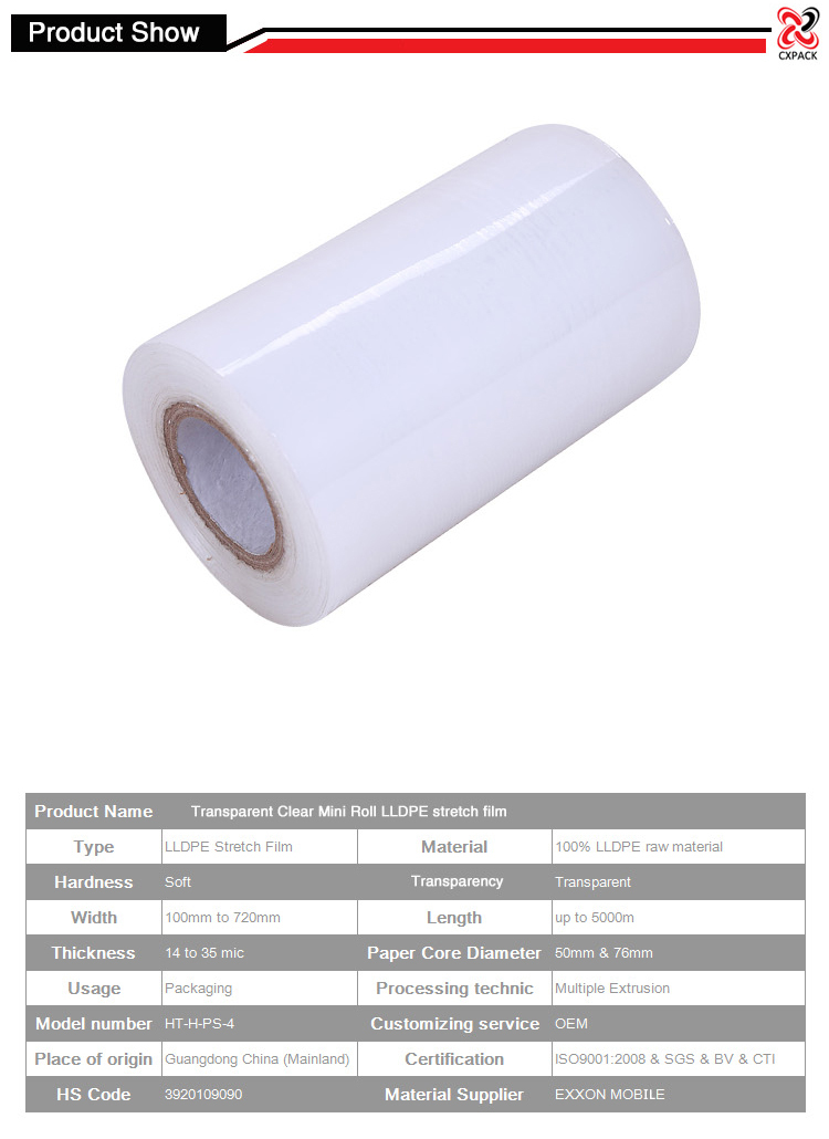 Black Pallet Stretch Wrap Cling Film