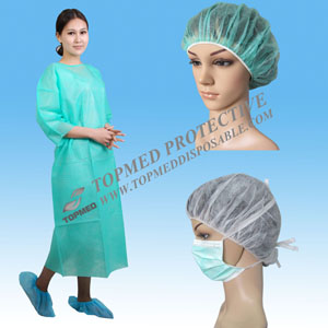 Disposable Nonwoven PP Worker Cap for Male for Industry