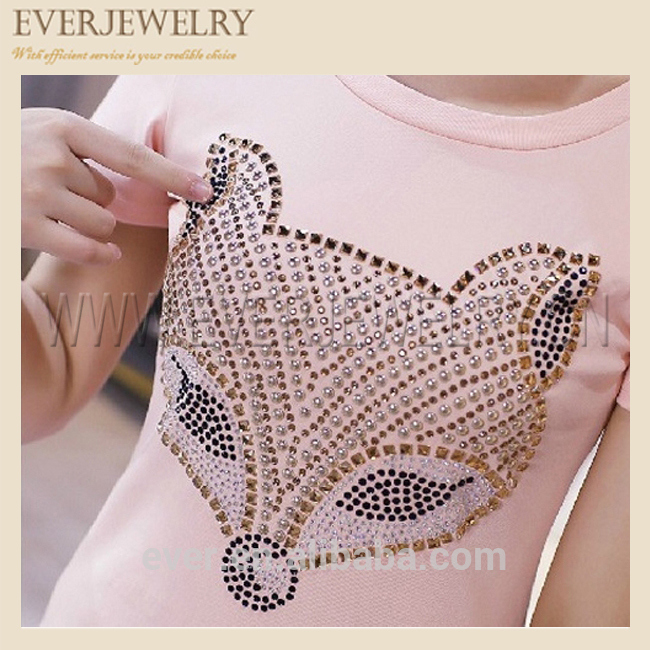 Wholesale Custom Designs Hot Fix Korean Rhinestone Transfers