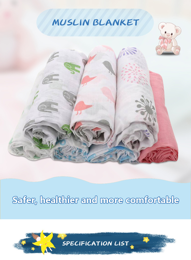 Fleece Muslin Cotton Baby Blanket