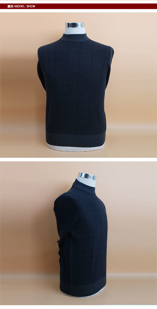 Yak Wool/Cashmere Round Neck Pullover Long Sleeve Sweater/Clothes/Garment/Knitwear