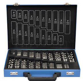 170PCS DIN338 HSS Driver PDC Twist Diamond Core broca definida em caixa de metal