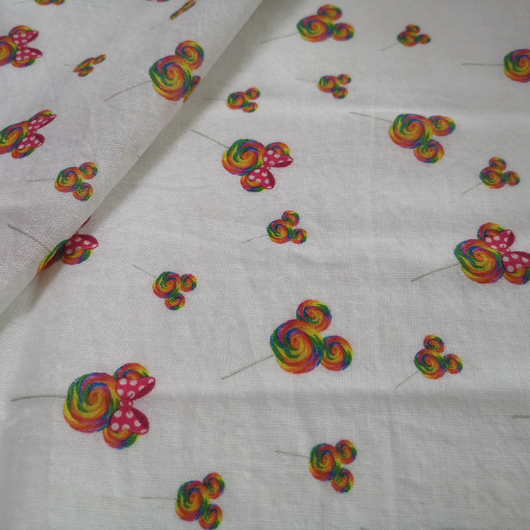 Custom Digital Print 100% Cotton Dress Fabrics