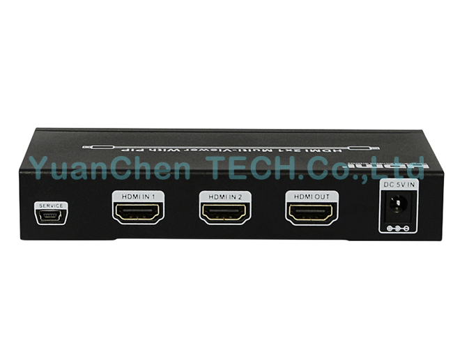 2X1 Multi-Viewer V1.3 HDMI Switcher with Pip
