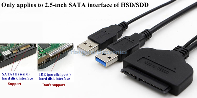 22 Pin USB 3.0 Turn SATA USB IDE SATA Cable for 2.5 Inch Computer Hard Disk