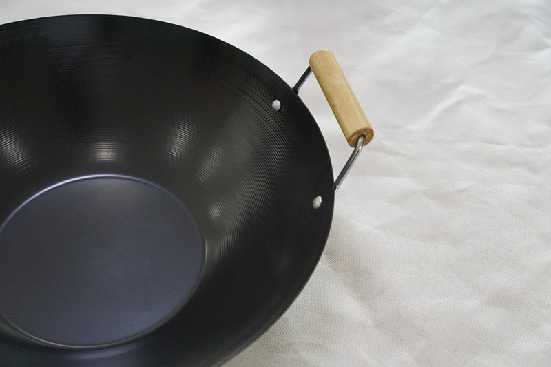 Carbon Steel Nonstick Big Size 14inch Wok Kitchenware