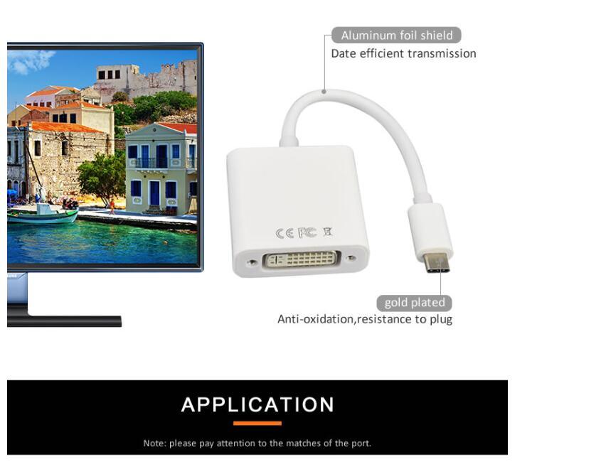 USB C 3.1 Тип C к адаптеру Dp Поддержка конвертера HDTV 1080P между мужчинами и женщинами