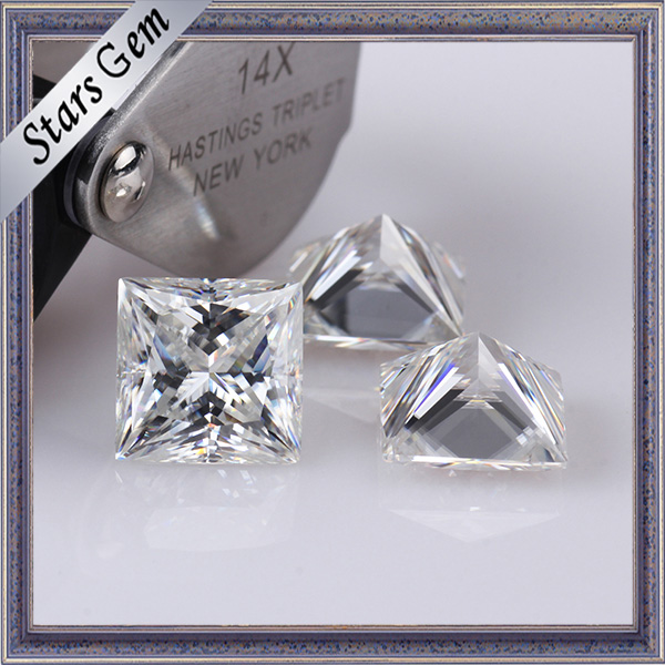 Forever Brilliant Princess Cut Moissanite Jewelry Making