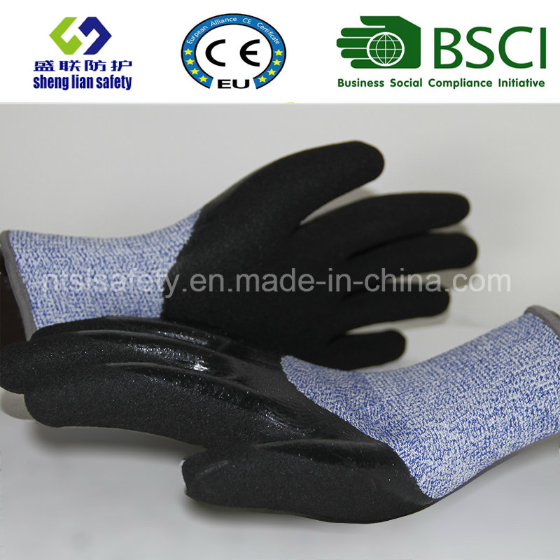 Cut Resistant Safety Work Glove with Sandy Nitrile Coated