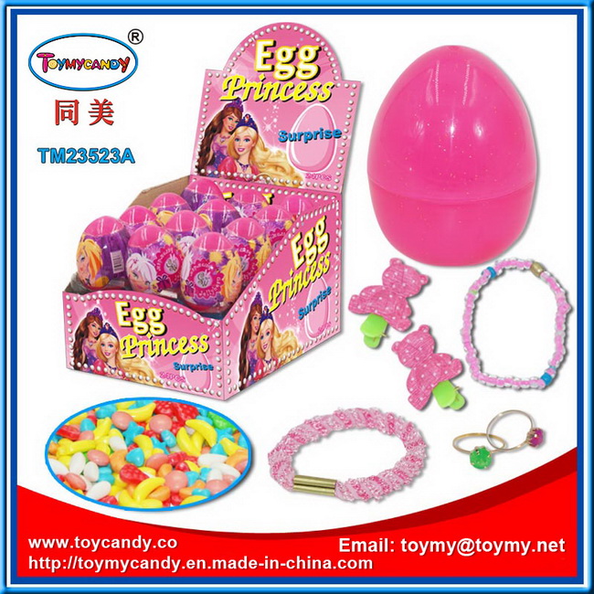 Plastic Surprise Egg with Toy Candy