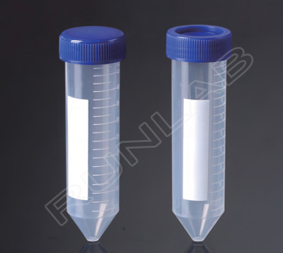 FDA and Ce Approved 50ml Conical-Bottom Centrifuge Tubes with Printed Graduation in Foam Rack Pack