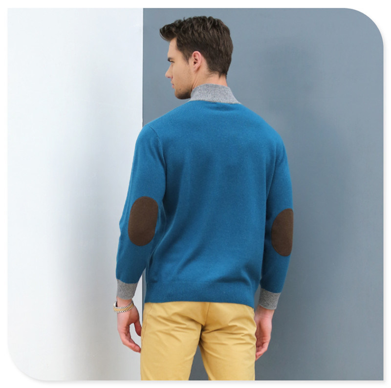 Men's Cotton Cashmere Cable Knitted Sweater