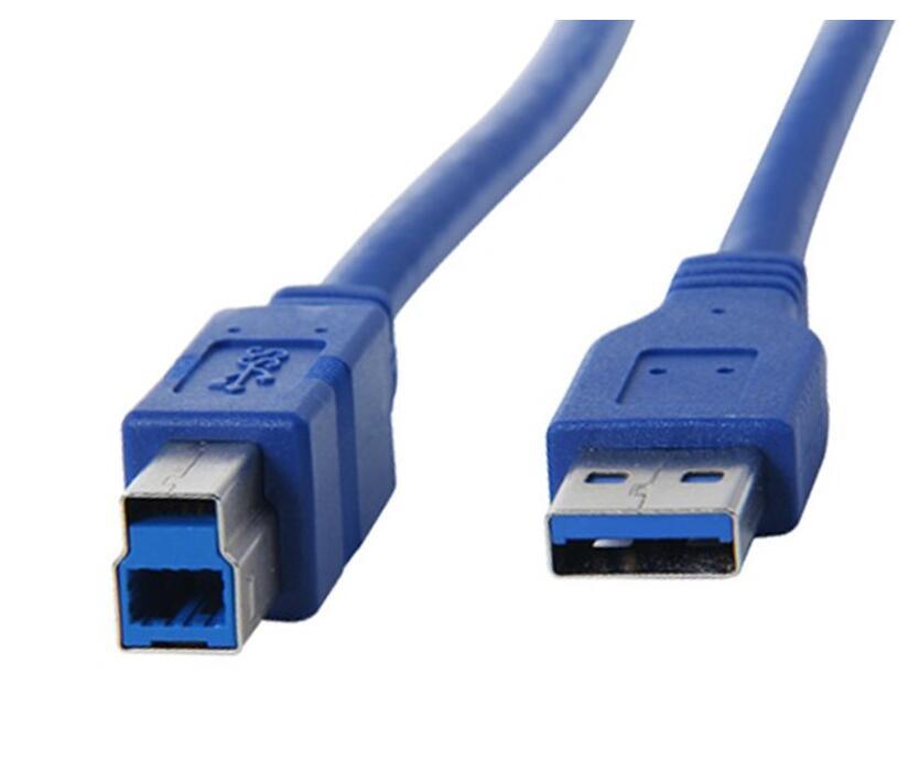 Cable de impresora USB de color azul de 1,5 m USB a cable de datos de impresora / fax de Bm