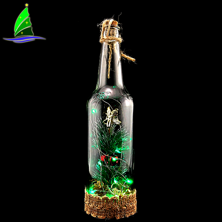 Garrafas De Vidro Com Luzes LED Glass Bottles With LED Lights