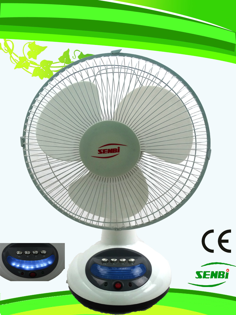 12 Inches Rechargeable Fan Solar Table Fan DC Fan FT-30DC-Rd