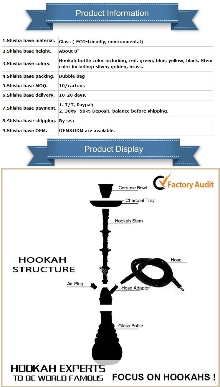 Top Quality Aluminum Nargile Smoking Pipe Shisha Hookah