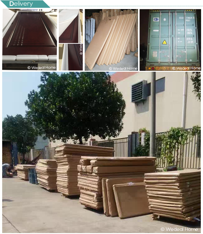 Customize PVC MDF Solid Wooden Door for Houses