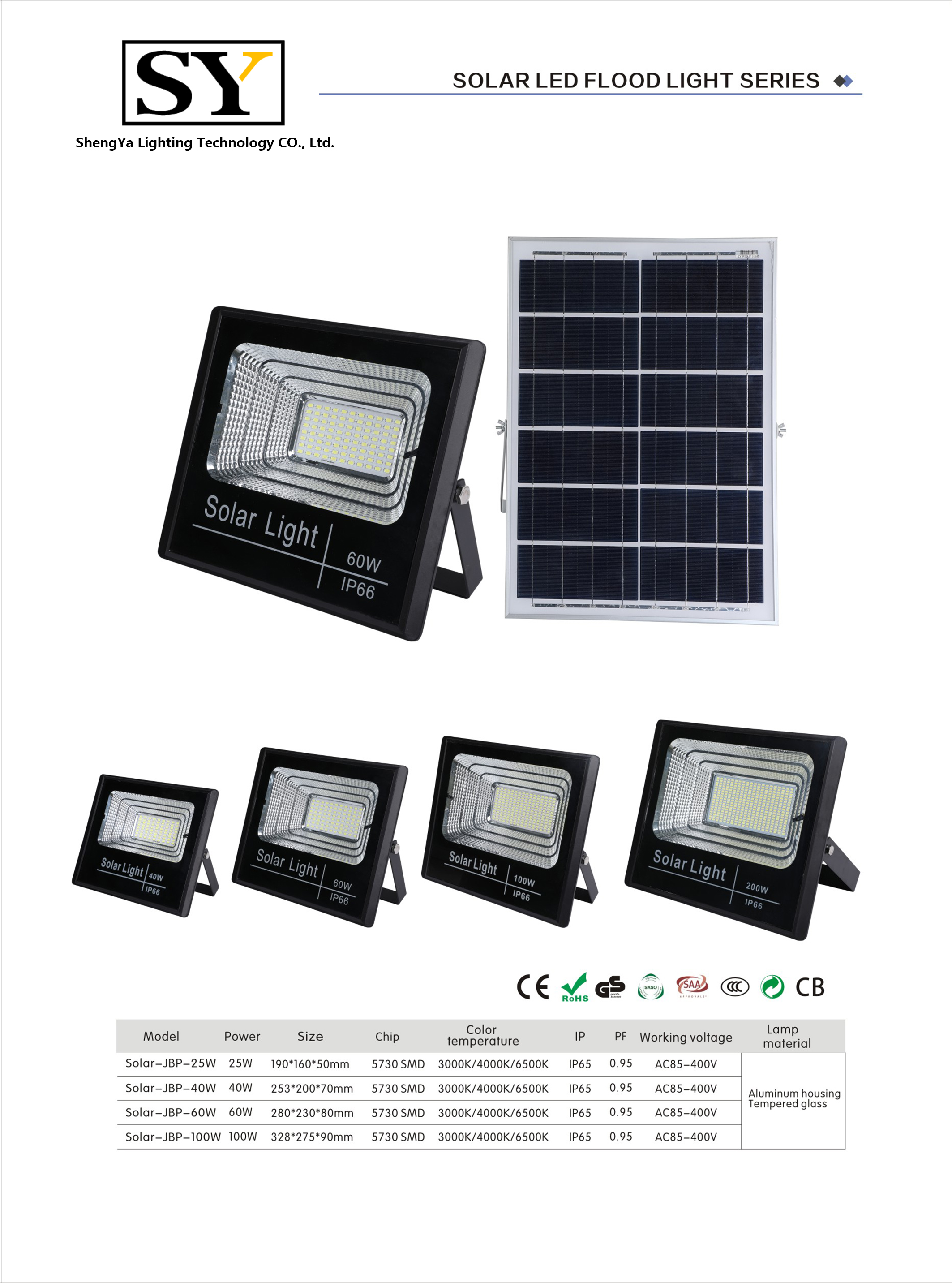 Adjustment emergency solar led flood lights