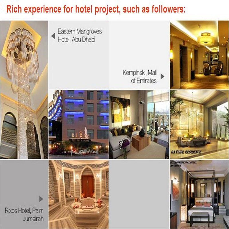 Hotel Decorative Modern Big Flowers Spectacular Crystal Hotel Project Pendant Lamp