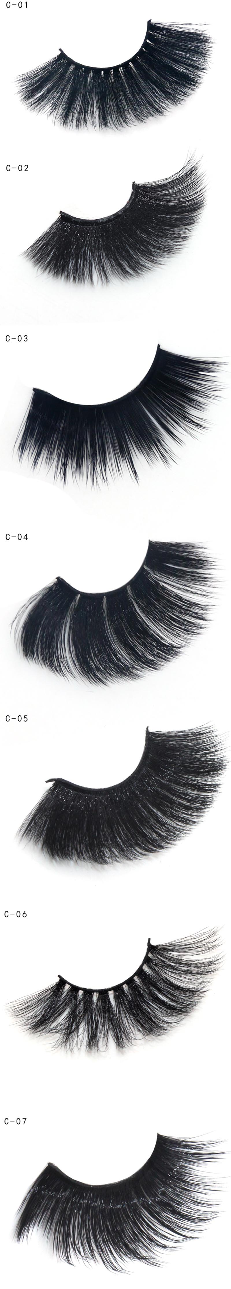 5D Faux Mink Lashes Silk False Eyelash 25MM