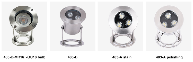 IP68 waterproof outdoor stainless steel 24W underwater light