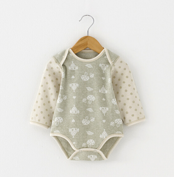 Jacquard Organic Cotton Baby Romper for Summer
