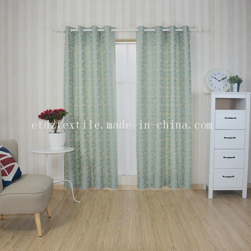 100% Poly Shrinkage Yarn Jacquard Curtain Fabric in Well Drapes