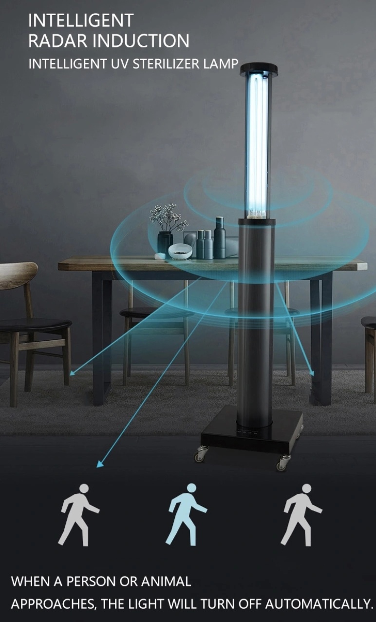 Lampe de stérilisation UV lumière de stérilisateur ultraviolet à l'ozone à 360 degrés avec lampe germicide UV télécommandée