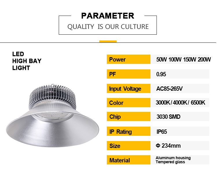 High quality outdoor LED high bay light