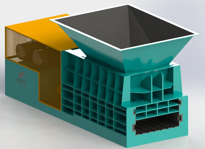 Cisaillement horizontal de type de conteneur de tubes en aluminium en acier de fer CS-400