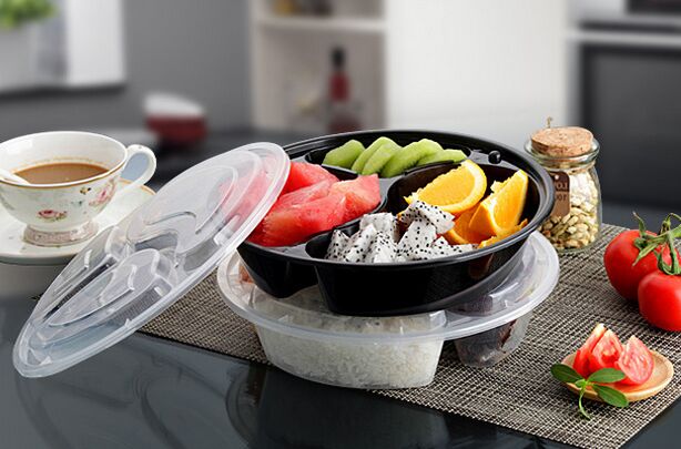 Cheap Black Color Microwavable Disposable Plastic Takeaway Food Container