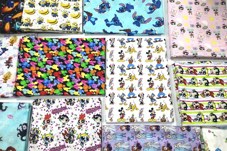 140GSM Digital Printed Organic Poplin Cotton Clothing Fabric