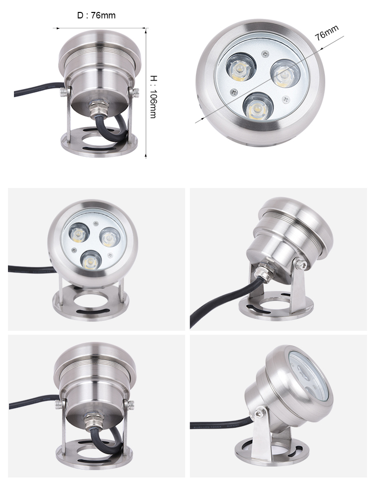 High quality waterproof led underwater light for fountain