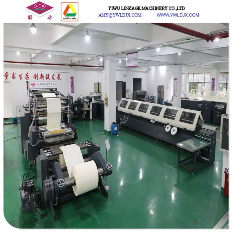 Ld-Gnb760two Lines Tape Glued Notebook Making Machine with Two Sets of Gluing Lines