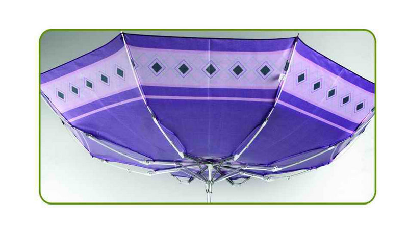 Print Satin Windproof Aluminium Compact Umbrella (YS-3FM21083941R)