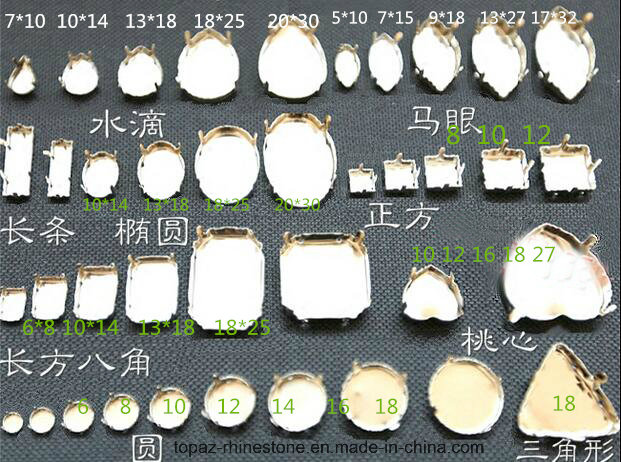 Sew on Claw Setting Crystal Stone Empty Claw Setting Metal Frame (TP-Claw)