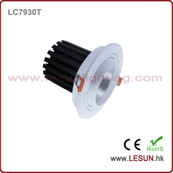 New Product Ce& RoHS Approved 30W Round COB LED Downlight LC7930t