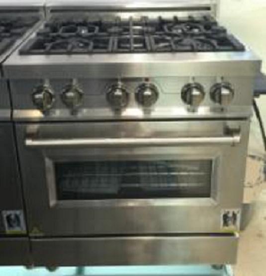 36 Inch Commercial Freestanding Gas Stove with Electric Oven
