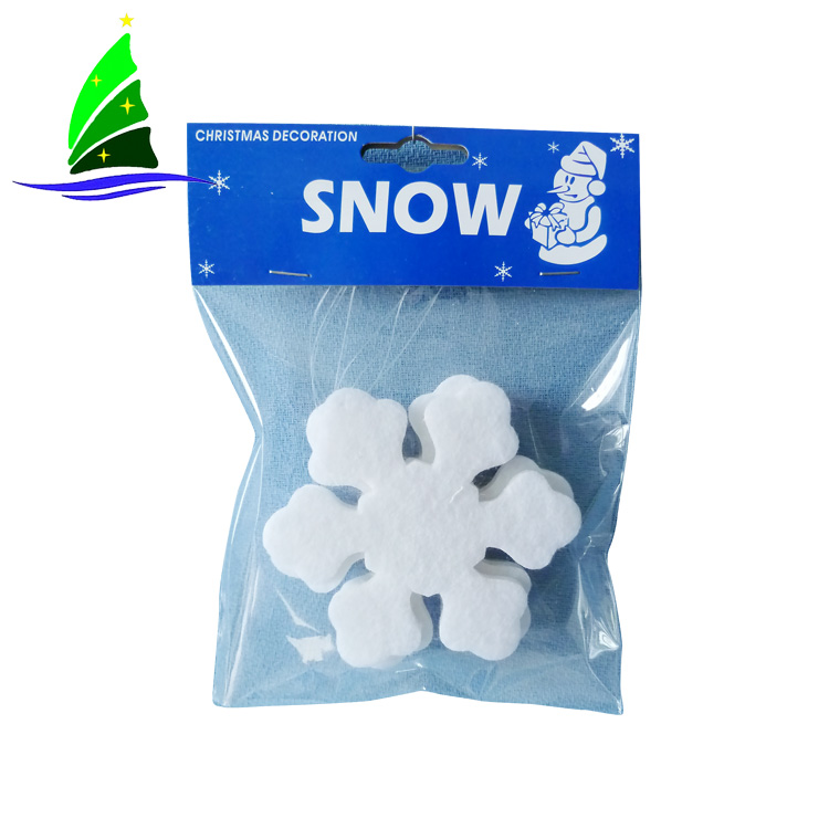 Decoração de flocos de neve de plástico Plastic Snowflakes decoration