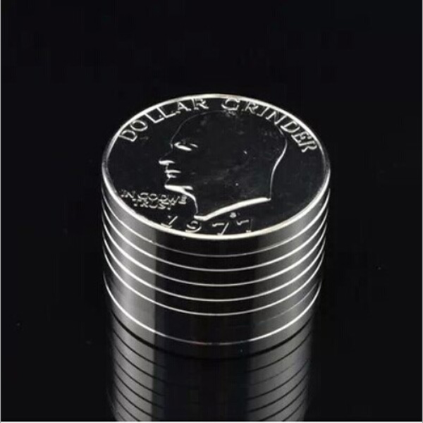 Space Metal Big USA Silver Dollar Coin Grinder
